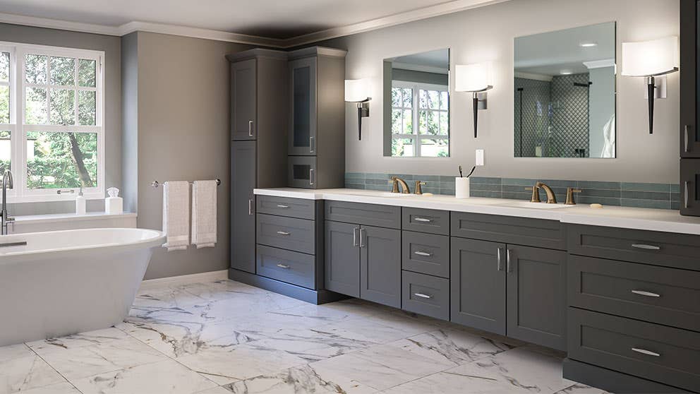 Grey Shaker Elite Madison - RTA Cabinet Company