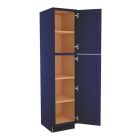 Navy Blue Shaker Vanity Linen Utility Cabinet 18"W x 80"H Madison - RTA Cabinet Company