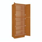 Charleston Toffee Utility Cabinet 30"W x 90"H Madison - RTA Cabinet Company