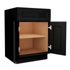 Craftsman Black Shaker Sink Base Cabinet 24"W Madison - RTA Cabinet Company