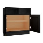 Craftsman Black Shaker Sink Base Cabinet 30"W Madison - RTA Cabinet Company