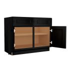 Craftsman Black Shaker Sink Base Cabinet 42" Madison - RTA Cabinet Company