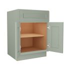 Craftsman Lily Green Shaker Sink Base Cabinet 24"W Madison - RTA Cabinet Company
