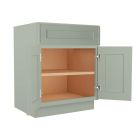 Craftsman Lily Green Shaker Sink Base Cabinet 27"W Madison - RTA Cabinet Company