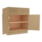 Craftsman Natural Shaker Sink Base Cabinet 30"W Madison - RTA Cabinet Company