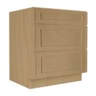 Craftsman Natural Shaker Drawer Base Cabinet 30" Madison - RTA Cabinet Company
