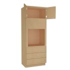 Craftsman Natural Shaker Oven Cabinet 33"W x 90"H Madison - RTA Cabinet Company