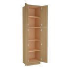Craftsman Natural Shaker Utility Cabinet 24"W x 90"H Madison - RTA Cabinet Company