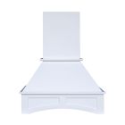 White Angled Hood 30" with Fan and Liner Madison - RTA Cabinet Company