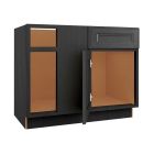 York Driftwood Grey Blind Base Corner Cabinet 42" Left Madison - RTA Cabinet Company