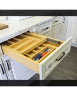 18" Two Tier Wood Cutlery Drawer Madison - RTA Cabinet Company