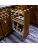 Base Cabinet Pull-out Organizer with Wood Adjustable Shelves - Fits Best in B9FHD Madison - RTA Cabinet Company