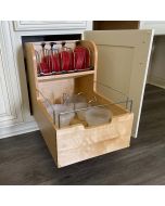 Food Storage Container Organizer w/ Soft-Close - Fits Best in B24 Madison - RTA Cabinet Company