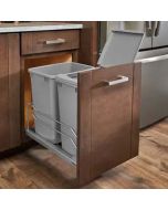 Undermount Waste Container Double 35qt - Fits Best in B18 Madison - RTA Cabinet Company