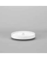 White Full Circle Polymer Wall Corner Lazy Susan shelf - Fits Best in WDC2430, WDC2436, WDC2736-15, WDC2442, or WDC2742-15 Madison - RTA Cabinet Company