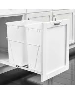 2-35 Quart Waste Containers with Full Extension Slides - Fits Best in B18 Madison - RTA Cabinet Company