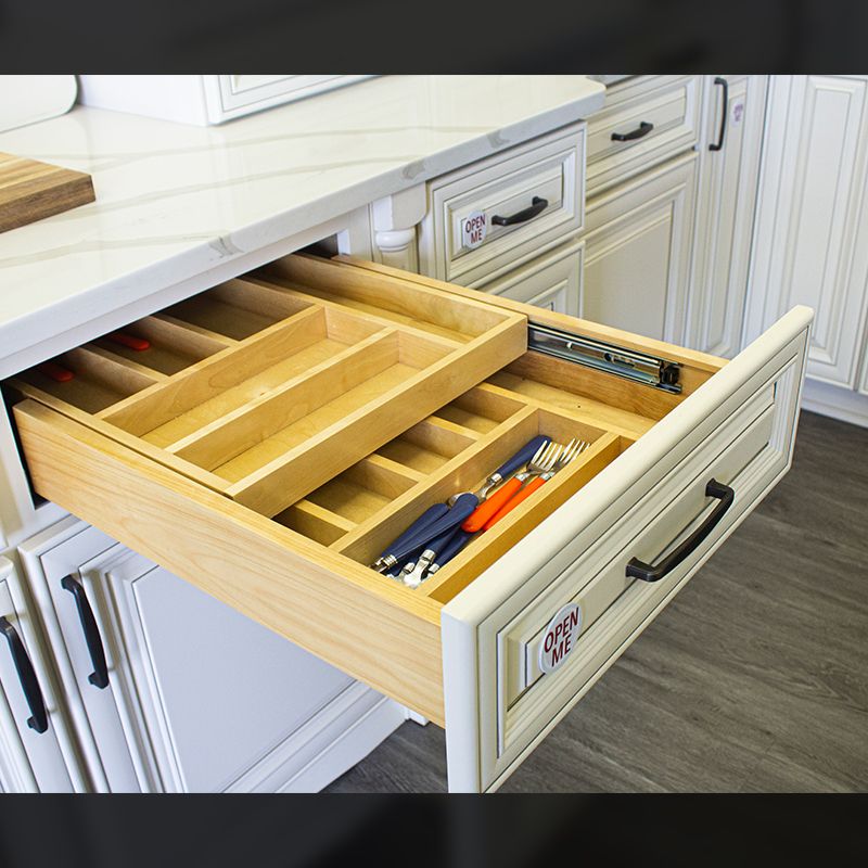 18 Two Tier Wood Cutlery Drawer Rta