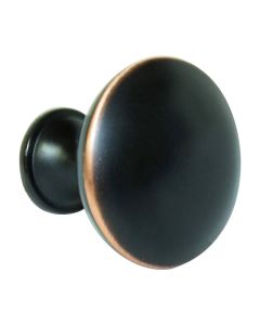 Oil-Rubbed Bronze Contemporary Metal Knob 1-1/8 in Madison - RTA Cabinet Company