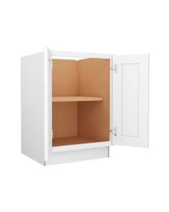 Craftsman White Shaker Base Full Height Door Cabinet 24" Madison - RTA Cabinet Company