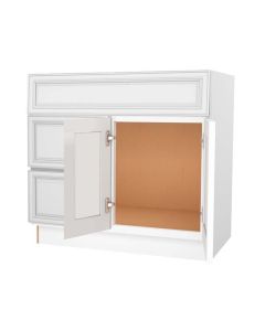 V3621D-L - Vanity Sink Base Drawer Left Cabinet 36" Madison - RTA Cabinet Company