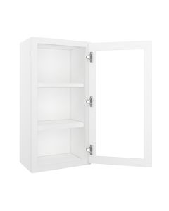 Bristol Linen Wall Open Frame Glass Door Cabinet 18"W x 36"H Madison - RTA Cabinet Company