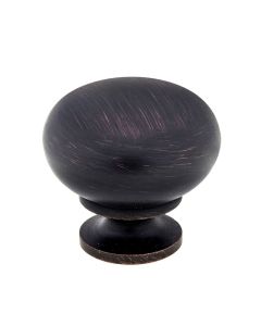 Brushed ORB Contemporary Metal Knob 1-3/16 in Madison - RTA Cabinet Company