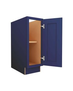 Navy Blue Shaker Base Full Height Door Cabinet 12" Madison - RTA Cabinet Company