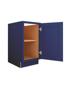 Navy Blue Shaker Base Full Height Door Cabinet 18" Madison - RTA Cabinet Company