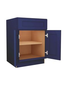 Navy Blue Shaker Base Cabinet 24" Madison - RTA Cabinet Company