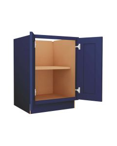 Navy Blue Shaker Base Full Height Door Cabinet 24" Madison - RTA Cabinet Company