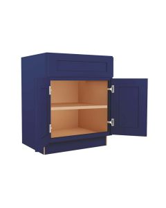 Navy Blue Shaker Base Cabinet 27" Madison - RTA Cabinet Company