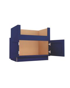 Navy Blue Shaker Farm Sink Base Cabinet 36"W Madison - RTA Cabinet Company