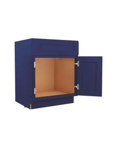 Navy Blue Shaker Sink Base Cabinet 27"W Madison - RTA Cabinet Company