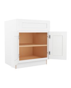 Summit Shaker White Base Cabinet 27" Madison - RTA Cabinet Company