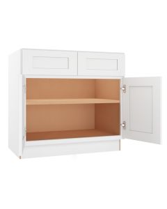 Summit Shaker White Base Cabinet 36" Madison - RTA Cabinet Company