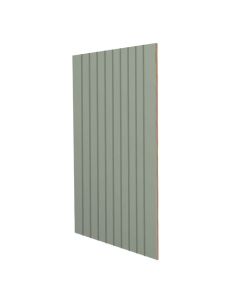 Craftsman Lily Green Shaker Shiplap Panel 96"W x 42"H Madison - RTA Cabinet Company