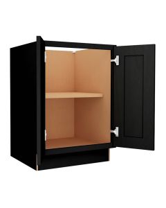 Craftsman Black Shaker Base Full Height Door Cabinet 24" Madison - RTA Cabinet Company