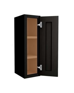 Craftsman Black Shaker Wall Cabinet 9" x 30" Madison - RTA Cabinet Company