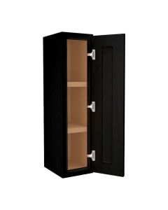 Craftsman Black Shaker Wall Cabinet 9" x 36" Madison - RTA Cabinet Company