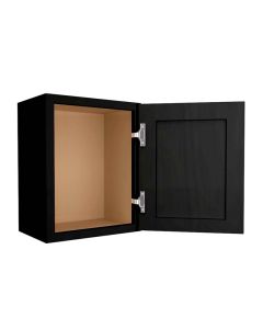 Craftsman Black Shaker Wall Cabinet 18"W x 18"H Madison - RTA Cabinet Company