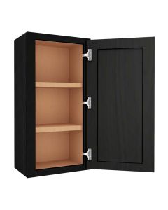 Craftsman Black Shaker Wall Cabinet 18" x 36" Madison - RTA Cabinet Company