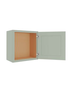 Craftsman Lily Green Shaker Wall Cabinet 21"W x 18"H Madison - RTA Cabinet Company