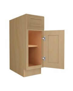 Craftsman Natural Shaker Base Cabinet 12" Madison - RTA Cabinet Company