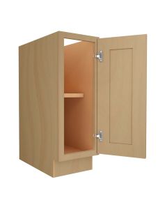 Craftsman Natural Shaker Base Full Height Door Cabinet 12" Madison - RTA Cabinet Company