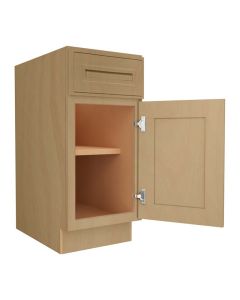 Craftsman Natural Shaker Base Cabinet 15" Madison - RTA Cabinet Company