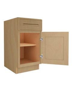 Craftsman Natural Shaker Base Cabinet 18" Madison - RTA Cabinet Company