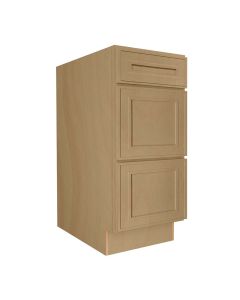 Craftsman Natural Shaker Drawer Base Cabinet 15" Madison - RTA Cabinet Company