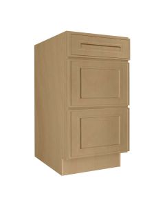 Craftsman Natural Shaker Drawer Base Cabinet 18" Madison - RTA Cabinet Company