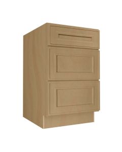 Craftsman Natural Shaker Drawer Base Cabinet 21" Madison - RTA Cabinet Company