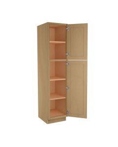 Craftsman Natural Shaker Utility Cabinet 18"W x 84"H Madison - RTA Cabinet Company